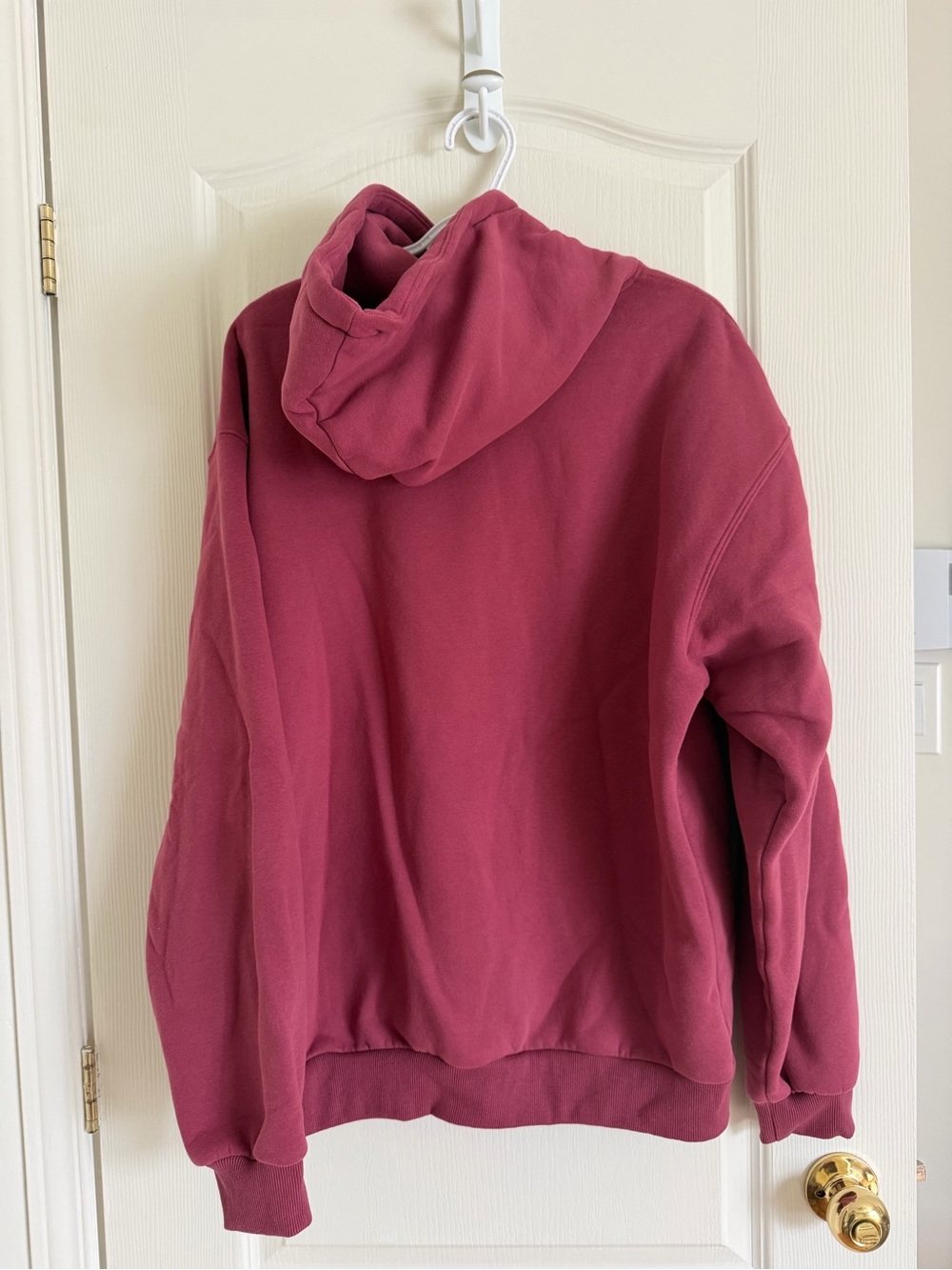 Comfort-Embroidered Maroon Crewneck Hoodie - Unbranded - Picture 2 of 4